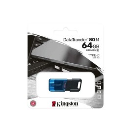USB стик Kingston Technology DataTraveler 80 Син Черен 64 GB