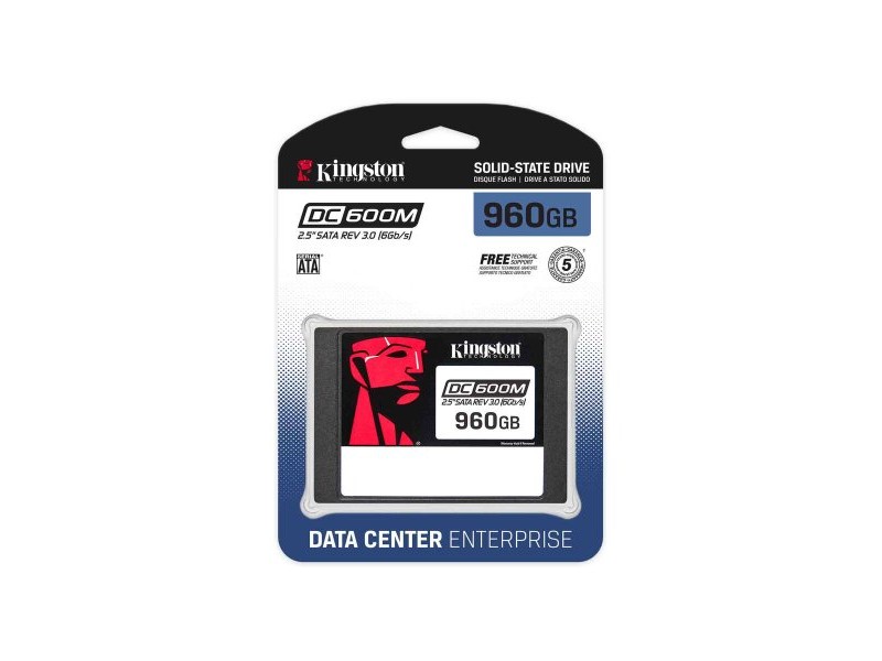 Твърд диск Kingston SEDC600M/960G TLC 3D NAND 960 GB SSD