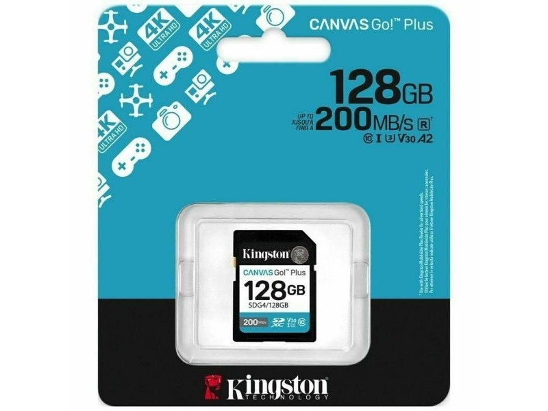 SDXC карта памет Kingston SDG4/128GB 128 GB