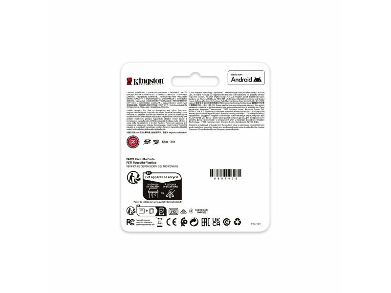 Mикро SD карта памет с адаптер Kingston SDG4/256GB 256 GB