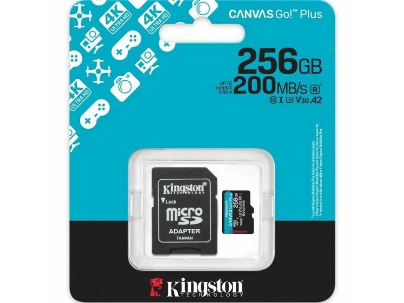 Mикро SD карта памет с адаптер Kingston SDCG4/256GB 256 GB