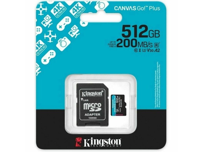 Mикро SD карта памет с адаптер Kingston SDCG4/512GB 512 GB