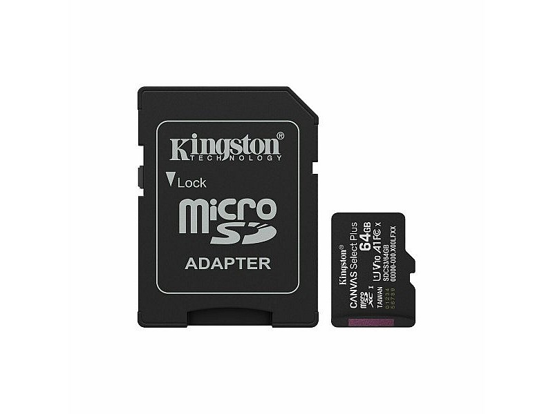 Mикро SD карта памет с адаптер Kingston SDCS3/64GB 64 GB Mикро SD карта памет с адаптер Kingston SDCS3/64GB 64 GB