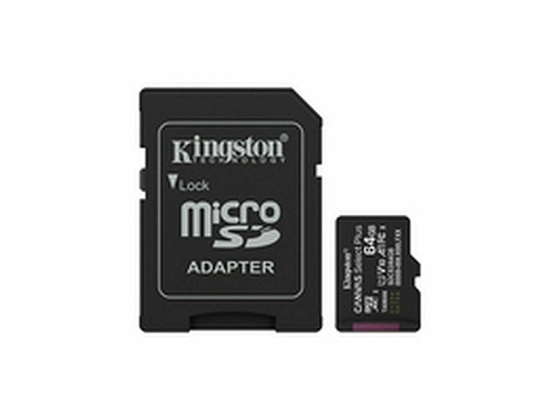 Mикро SD карта памет с адаптер Kingston SDCS3/64GB 64 GB Mикро SD карта памет с адаптер Kingston SDCS3/64GB 64 GB