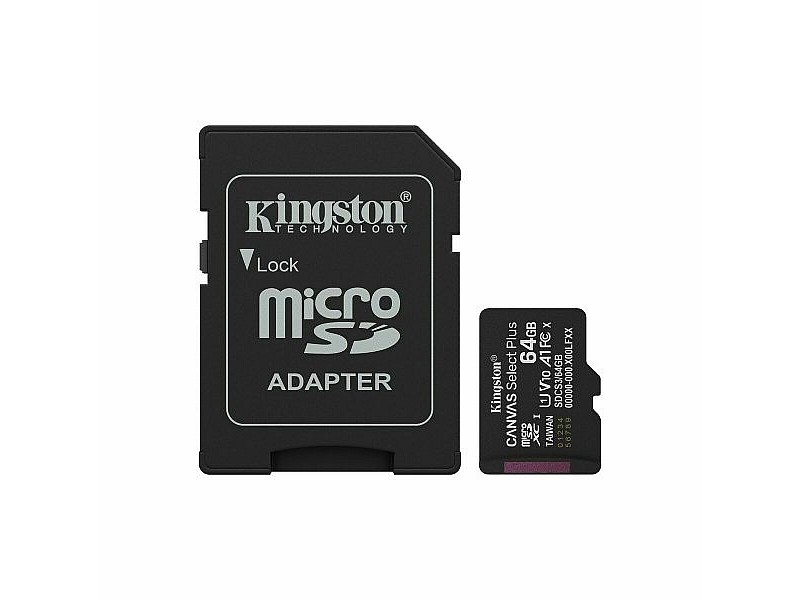 Mикро SD карта памет с адаптер Kingston SDCS3/64GB 64 GB Mикро SD карта памет с адаптер Kingston SDCS3/64GB 64 GB
