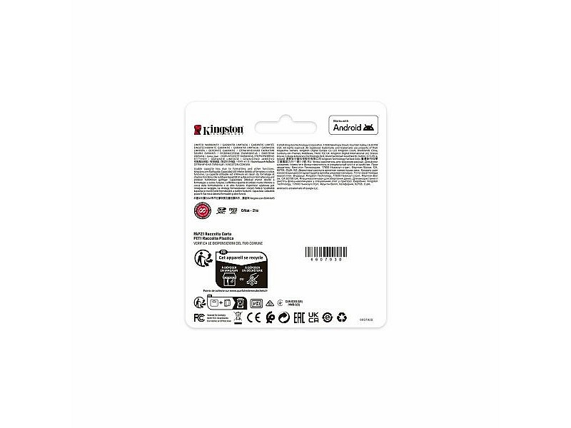 Mикро SD карта памет с адаптер Kingston SDCS3/64GB 64 GB Mикро SD карта памет с адаптер Kingston SDCS3/64GB 64 GB