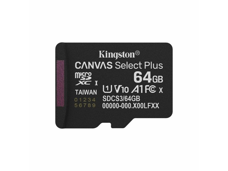 Mикро SD карта памет с адаптер Kingston SDCS3/64GBSP 64 GB