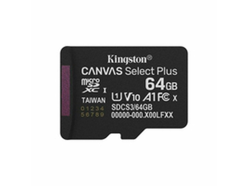 Mикро SD карта памет с адаптер Kingston SDCS3/64GBSP 64 GB