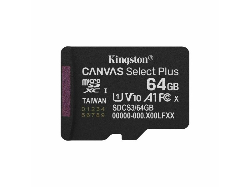 Mикро SD карта памет с адаптер Kingston SDCS3/64GBSP 64 GB