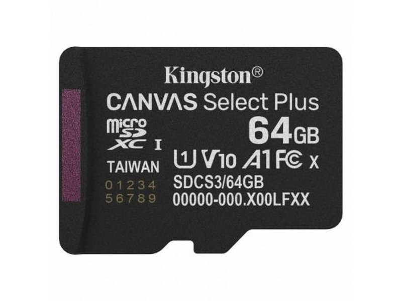 Mикро SD карта памет с адаптер Kingston SDCS3/64GBSP 64 GB