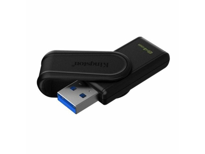 USB стик Kingston DataTraveler Exodia S USB 3.2 64 GB Черен