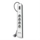 Табло с 4 гнезда с бутон за включване Belkin BSV401CA2M (2 m)