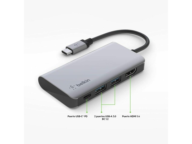 USB извод Belkin AVC006btSGY Сребро 100 W (1 броя)