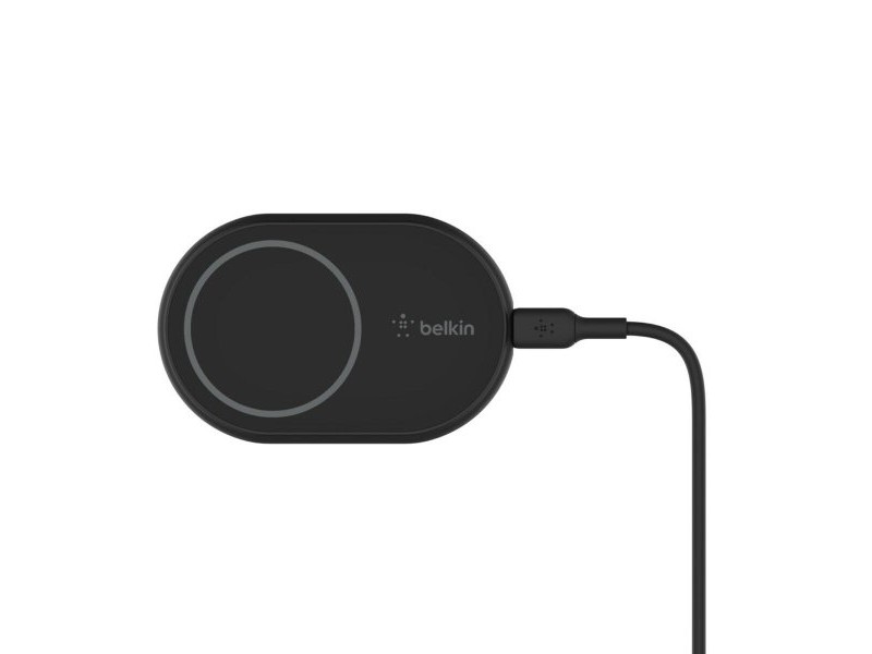 Безжично Зарядно с Поставка за Мобилен Телефон Belkin WIC004BTBK Черен 10 W (1 броя)