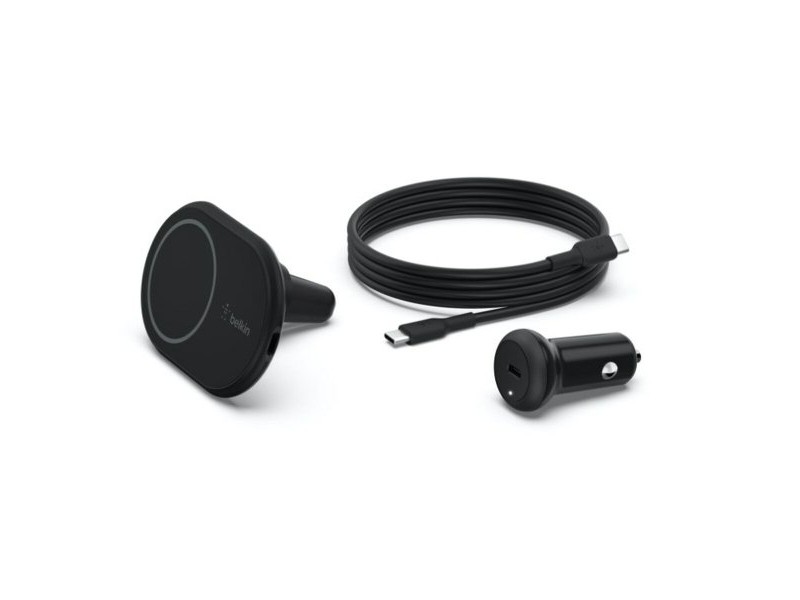 Безжично Зарядно с Поставка за Мобилен Телефон Belkin WIC004BTBK Черен 10 W (1 броя)