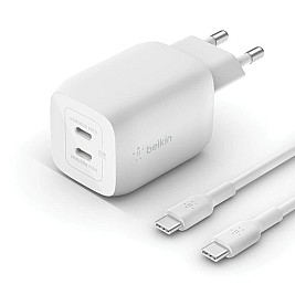 Зарядно за стена Belkin WCH013VF2MWH-B6 Бял 65 W
