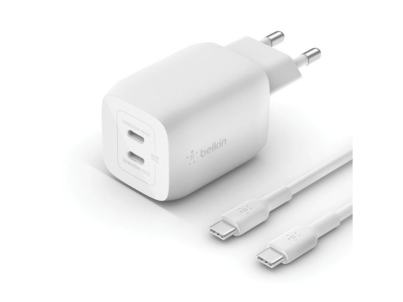 Зарядно за стена Belkin WCH013VF2MWH-B6 Бял 65 W