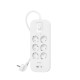 Контакт - 6 изхода с копче Belkin Connect SRB002VF2M Бял