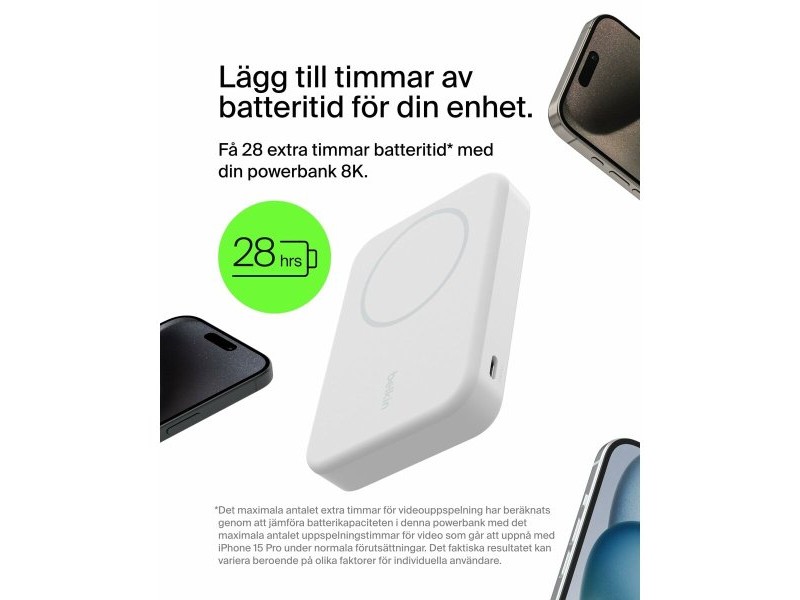 Батерия за лаптоп Belkin BPD007BTWH Бял