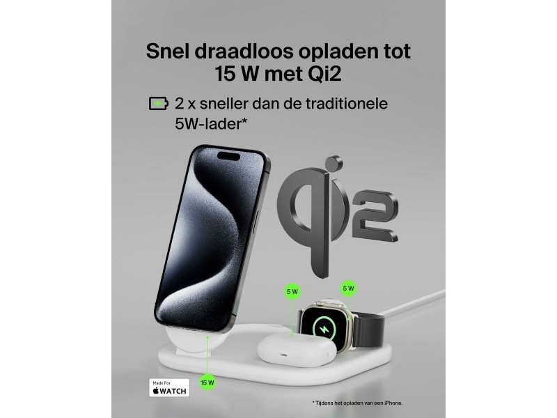 Безжично зарядно Belkin WIZ029VFWH