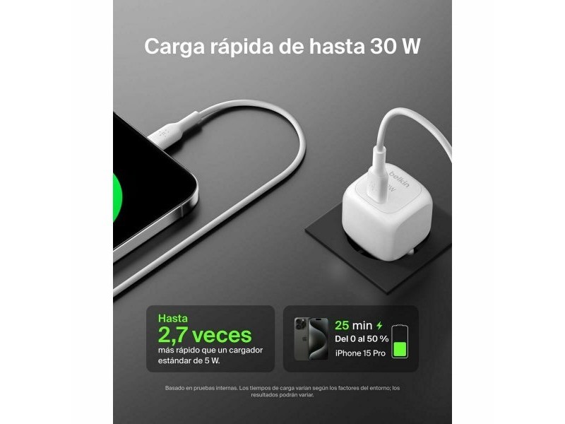 Кабел против мълнии Belkin WCA008KQWH Бял 30 W