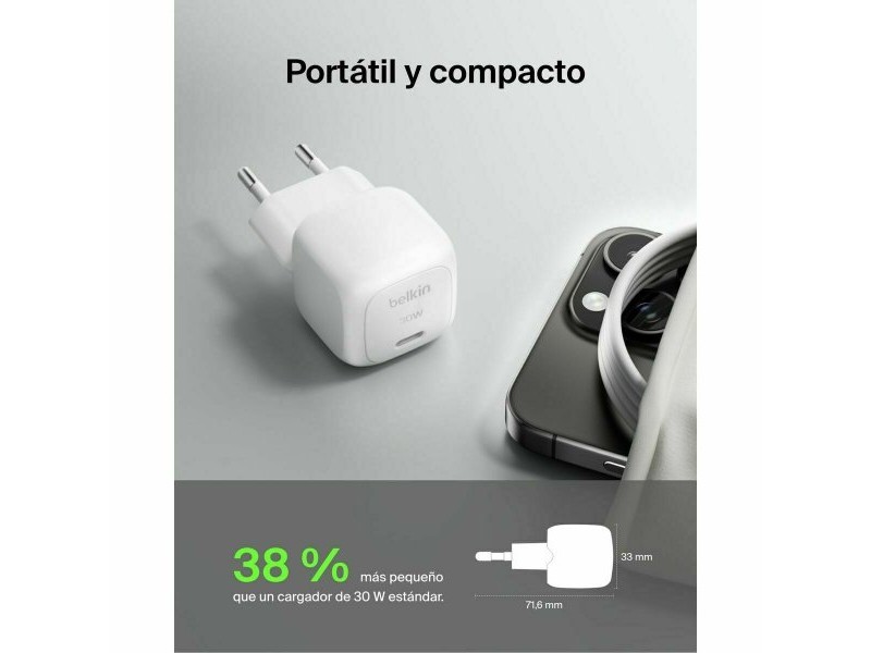 Кабел против мълнии Belkin WCA008KQWH Бял 30 W