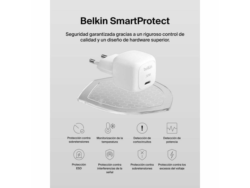 Кабел против мълнии Belkin WCA008KQWH Бял 30 W