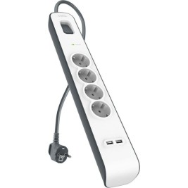 Табло с 4 гнезда с бутон за включване Belkin BSV401VF2M-V2 (2 m)