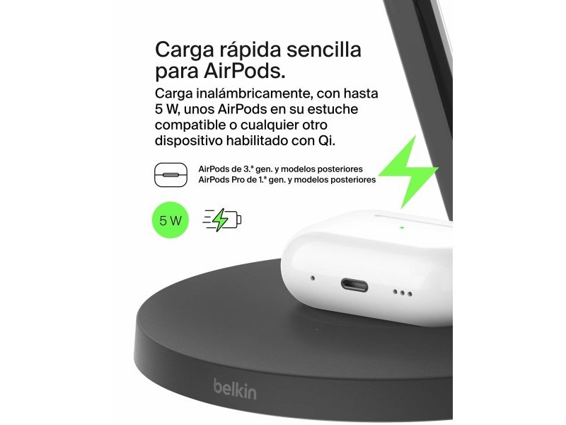 Зарядно за стена Belkin WIZ032KQBK Черен 15 W (1 броя)