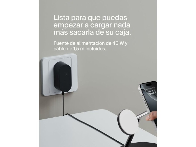 Зарядно за стена Belkin WIZ032KQBK Черен 15 W (1 броя)