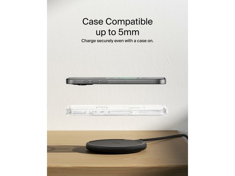 Безжично зарядно Belkin WIA012HQBK Черен 15 W