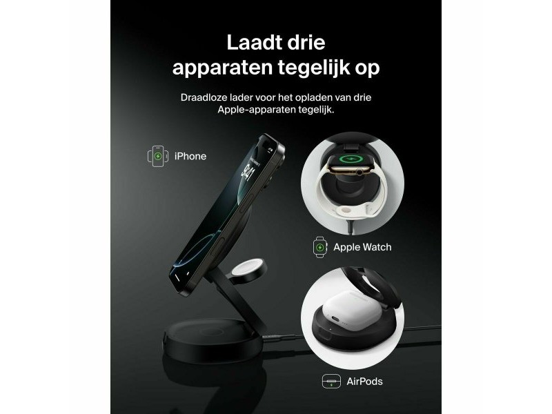 Безжично зарядно Belkin WIZ034KQBK Черен