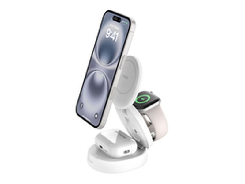 Безжично зарядно Belkin WIZ034KQWH Бял