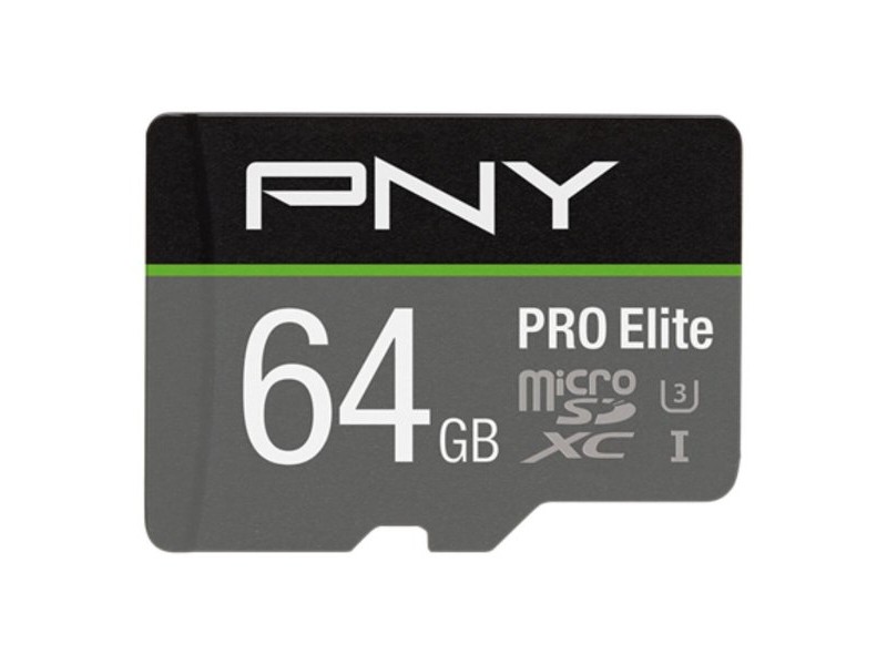 Mикро SD карта памет с адаптер PNY P-SDU64GV31100PRO-GE Pro Elite C10 64 GB