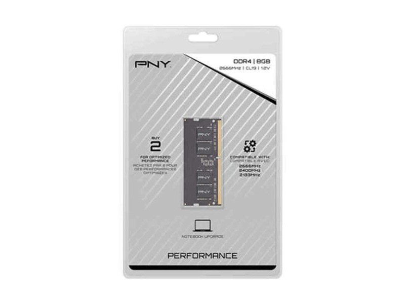 RAM памет PNY MN8GSD42666 8 GB DDR4 CL19 SODIMM 8 GB DDR4 2666 MHz CL19