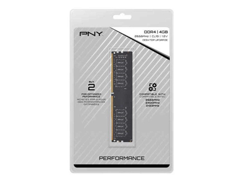RAM памет PNY MD4GSD42666 4 GB DDR4 2666 MHz CL19 40 g 4 GB DDR4 2666 MHz CL19 RAM памет PNY MD4GSD42666 4 GB DDR4 2666 MHz CL19 40 g 4 GB DDR4 2666 MHz CL19