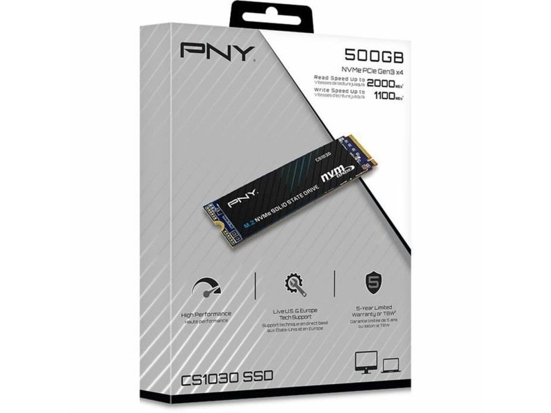 Твърд диск PNY CS1030 500 GB SSD