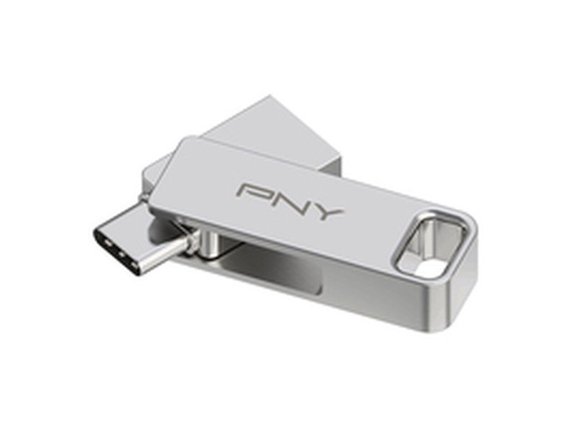 USB стик PNY PFDI64GDULINKTYCG Сребрист Стомана 64 GB
