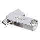 USB стик PNY PFDI64GDULINKTYCG Сребрист Стомана 64 GB
