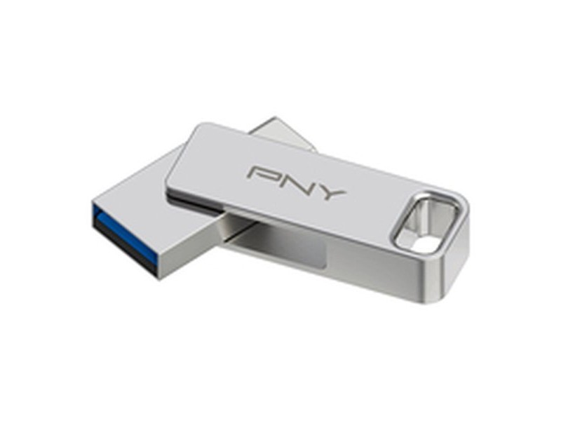 USB стик PNY PFDI64GDULINKTYCG Сребрист Стомана 64 GB