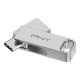 USB стик PNY PFDI64GDULINKTYCG Сребрист Стомана 64 GB