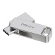 USB стик PNY PFDI64GDULINKTYCG Сребрист Стомана 64 GB