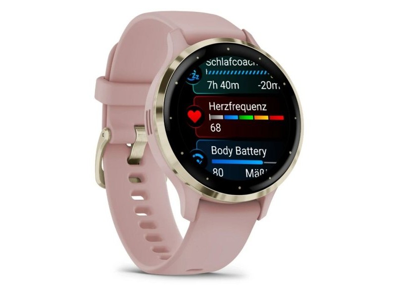 Мъжки часовник GARMIN 010-02785-03 Бял Злато Розов