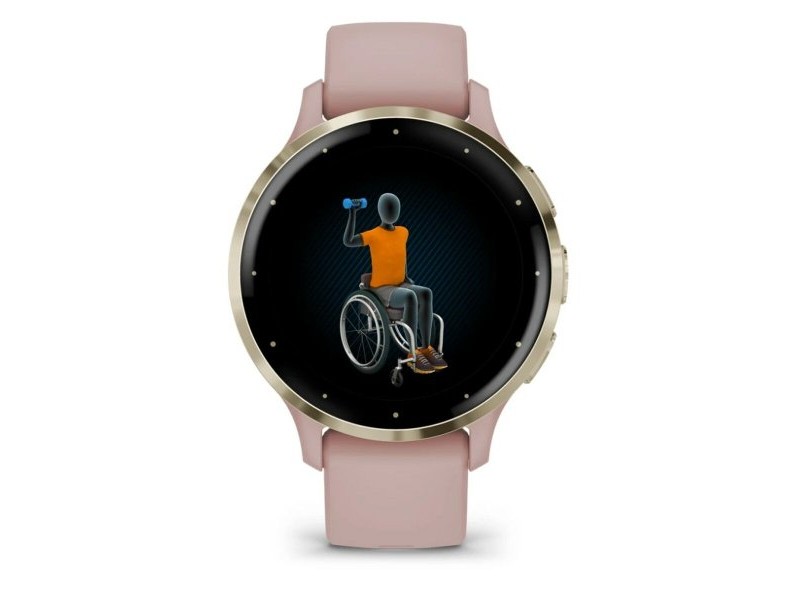 Мъжки часовник GARMIN 010-02785-03 Бял Злато Розов