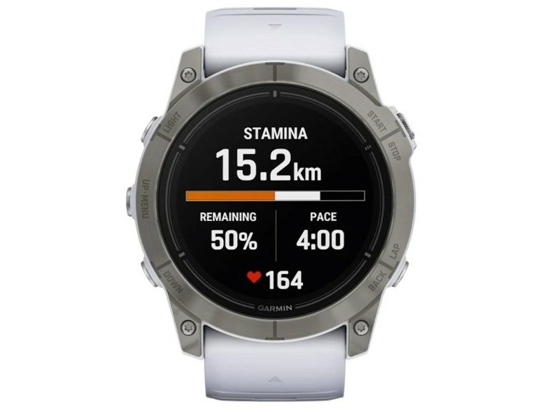 Мъжки часовник GARMIN 010-02804-11 Бял Титанов