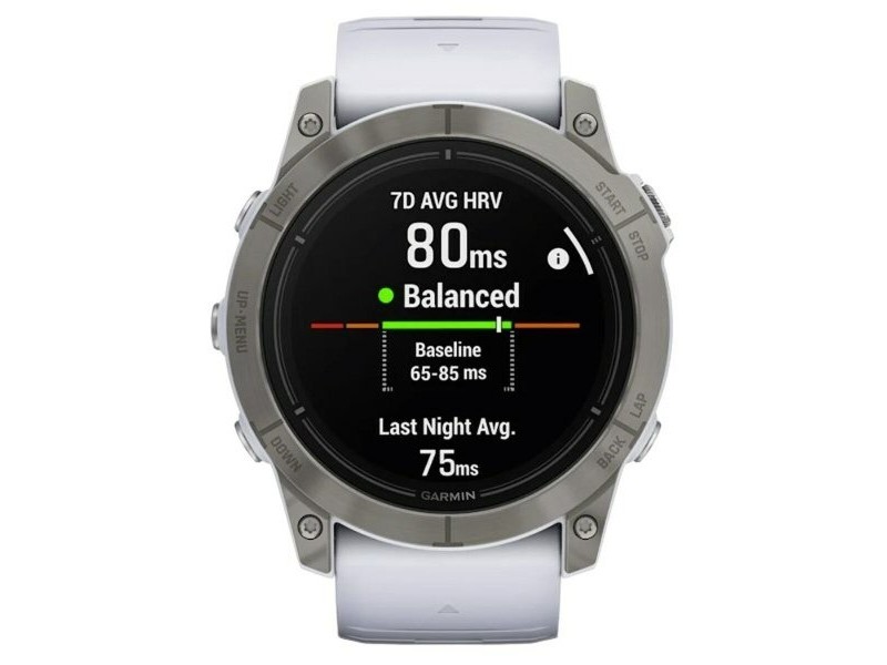 Мъжки часовник GARMIN 010-02804-11 Бял Титанов