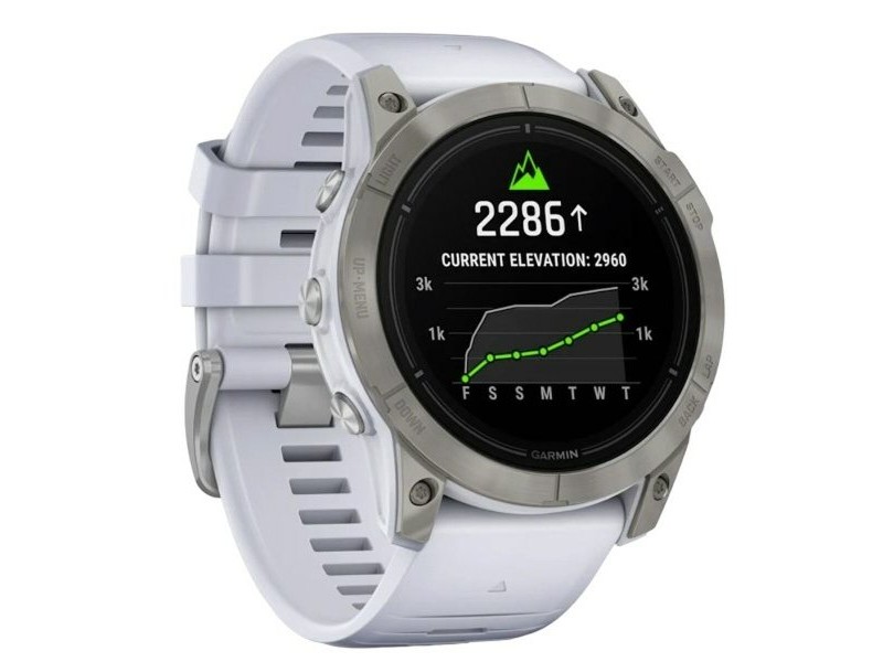 Мъжки часовник GARMIN 010-02804-11 Бял Титанов