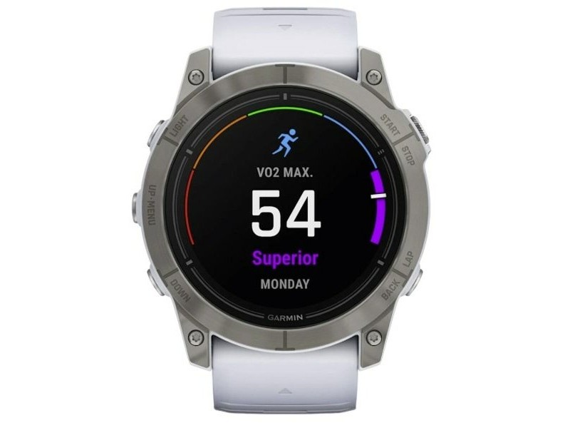Мъжки часовник GARMIN 010-02804-11 Бял Титанов