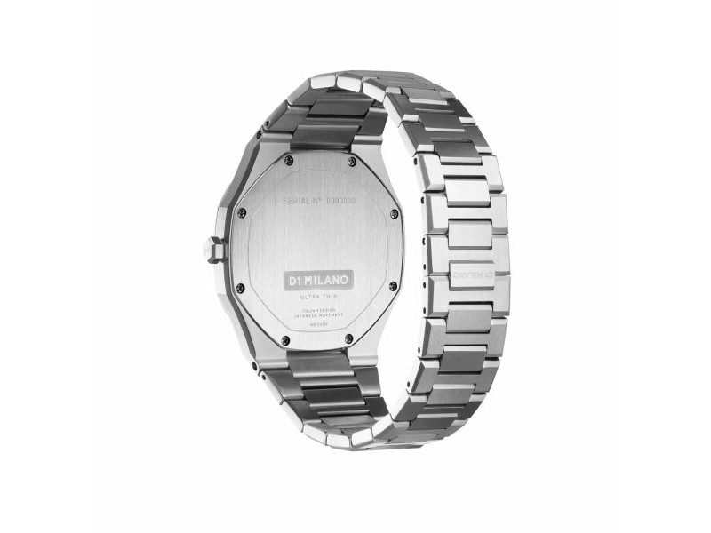 Мъжки часовник D1 Milano ULTRA THIN BARN RED Черен Сребрист (Ø 40 mm)