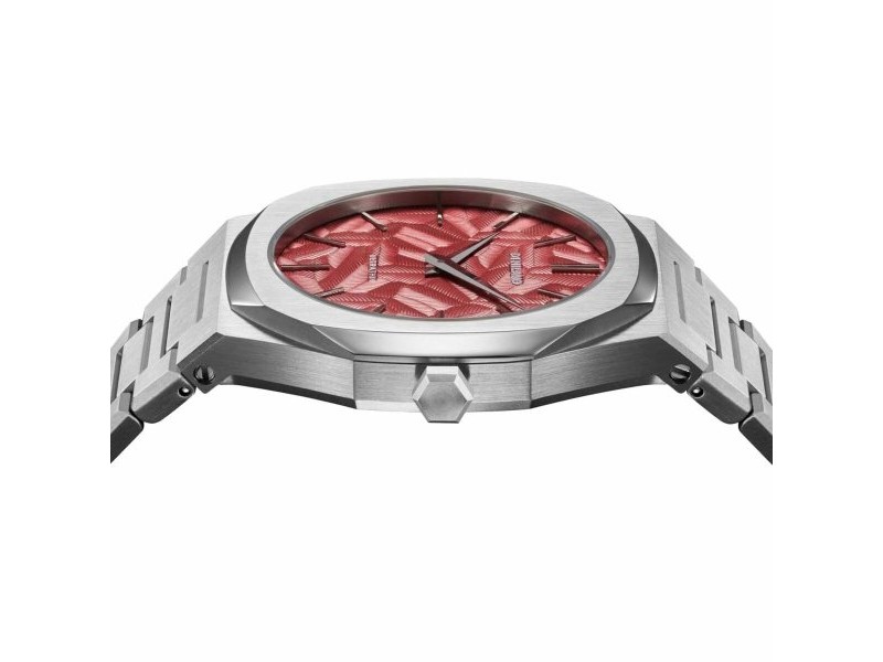 Мъжки часовник D1 Milano ULTRA THIN BARN RED Черен Сребрист (Ø 40 mm)